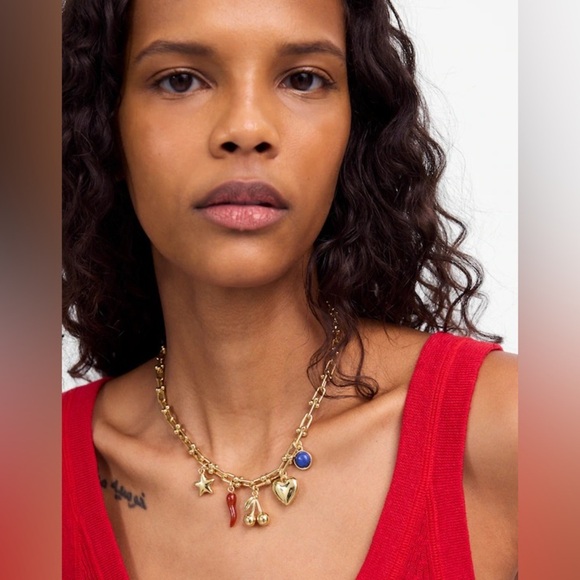 Madewell Semiprecious U-Link Charm Necklace - Picture 2 of 4